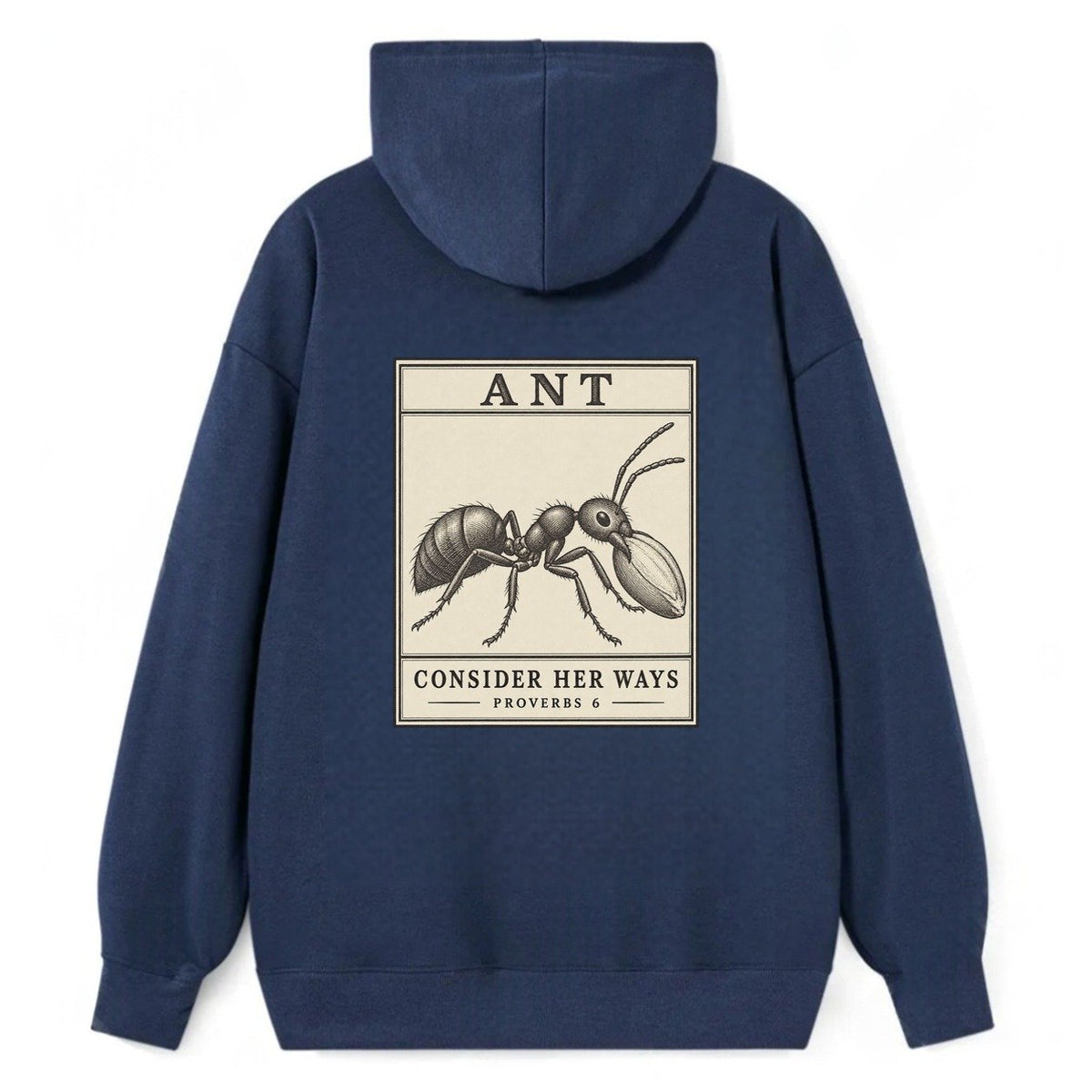 Ant Specimen Plate Creature Canticle Classic Pullover Hoodie – Navy