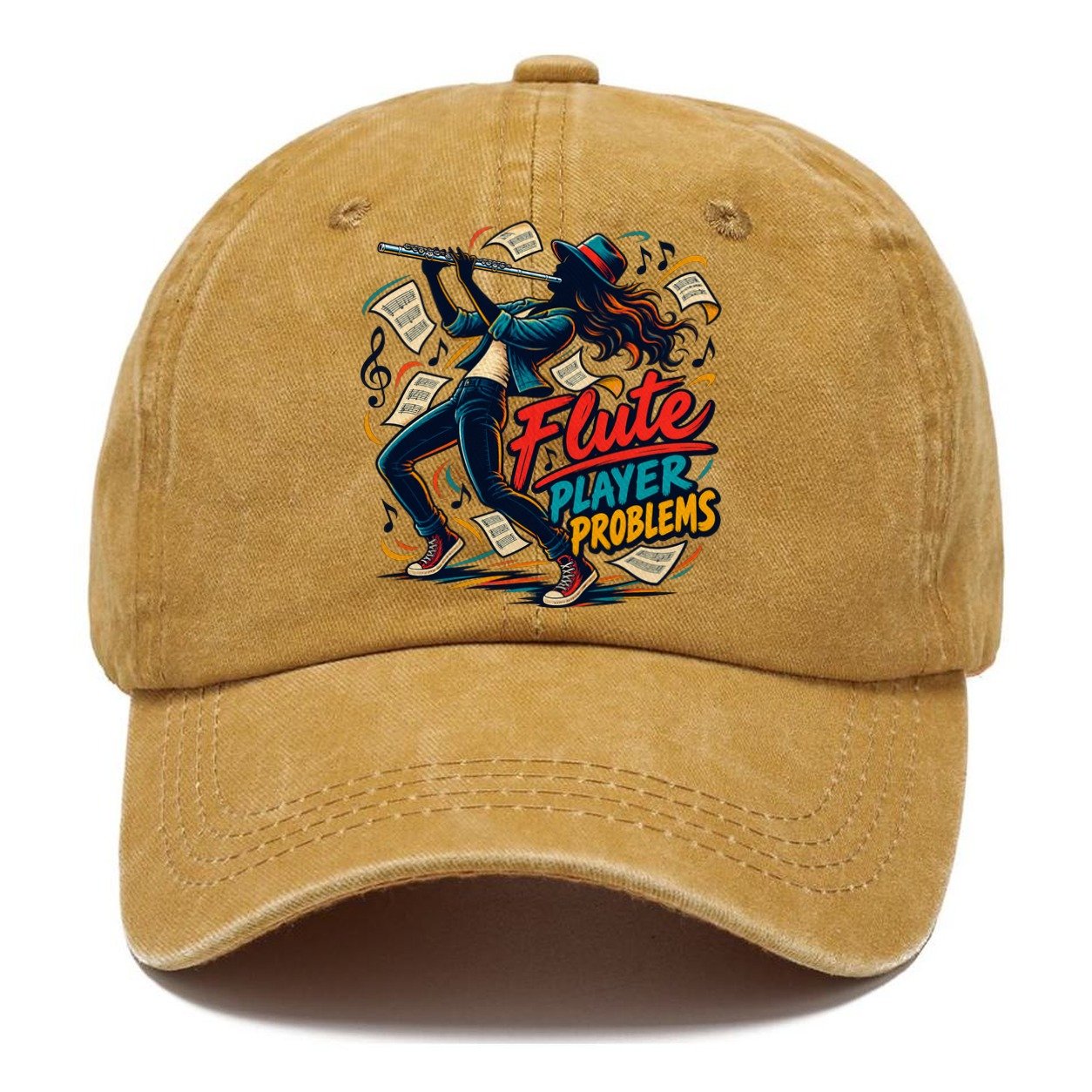 Flute Player Problems Music Instruments Classic Cap – Golden Harvest