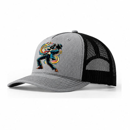 Harmonica Icon Music Instruments Trucker Hat – Sport Grey Black