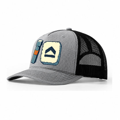 Smith Mark Punch Blacksmithing Trucker Hat – Sport Grey Black