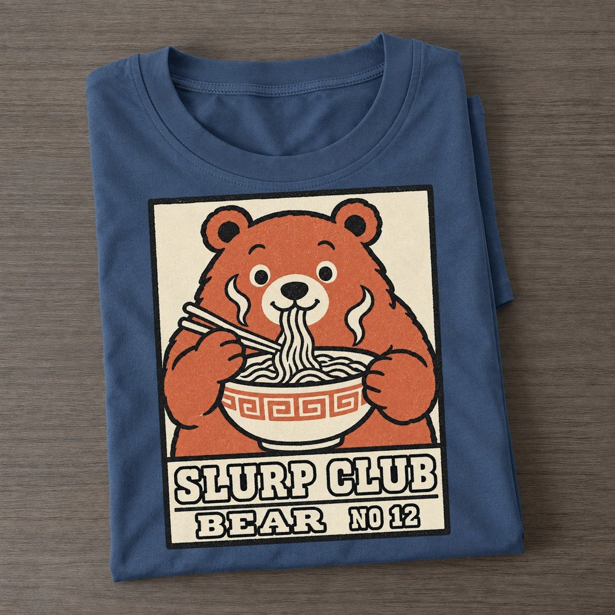 Bear Double Slurp Club Classic T-shirt – Twilight Navy