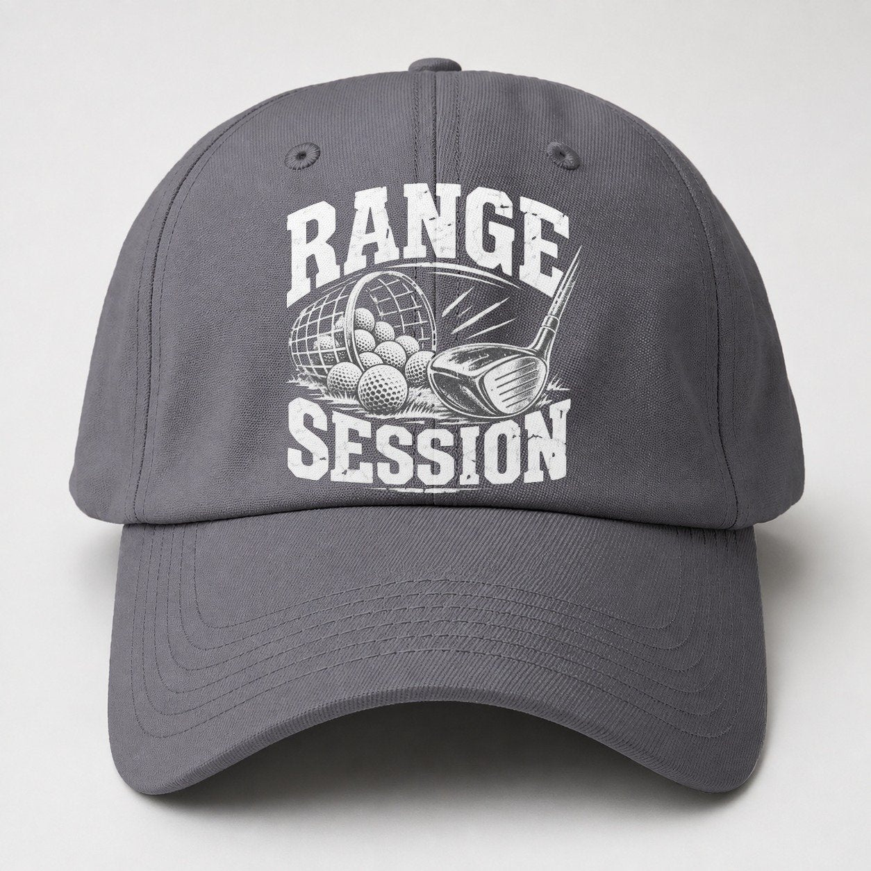Range Session Golf Life Baseball Cap – Grey