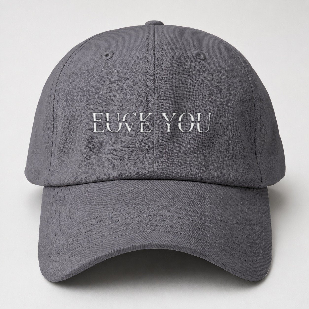 fucklove-you-classic Baseball Cap – Grey