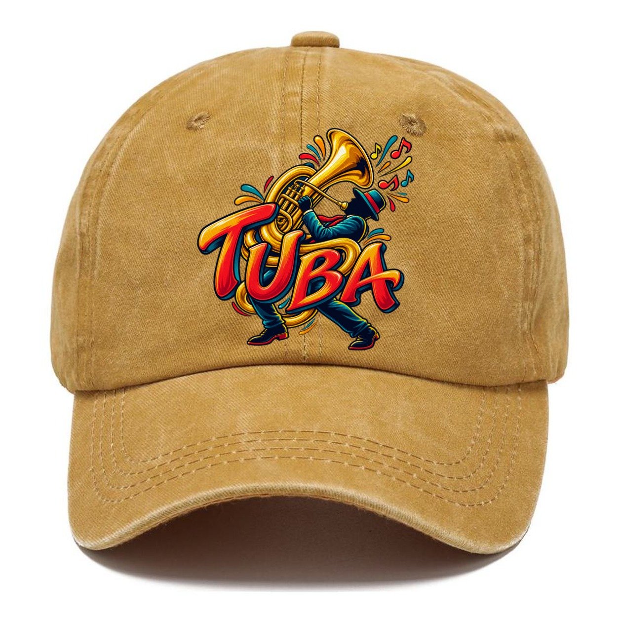 Tuba Wordmark Music Instruments Classic Cap – Golden Harvest