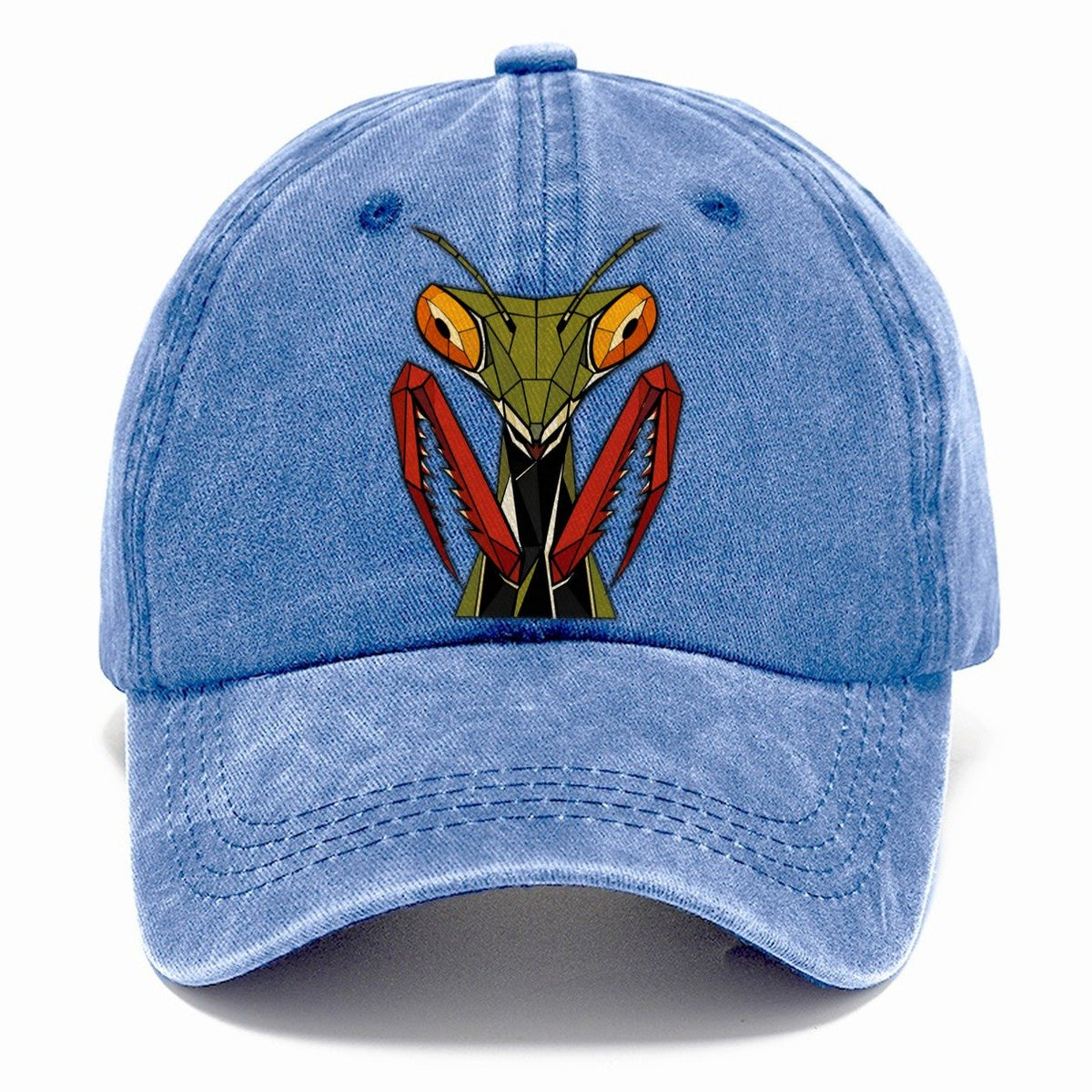 Praying Mantis Portrait Classic Cap – Summer Sky