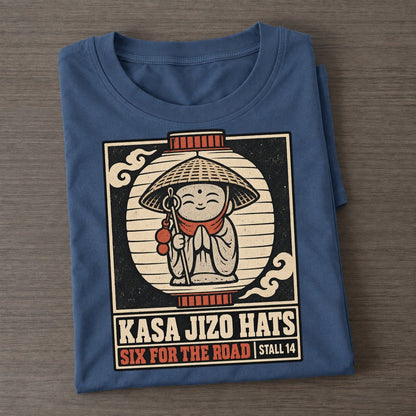 Kasa Jizo Hats Yokai Night Market Classic T-shirt – Twilight Navy