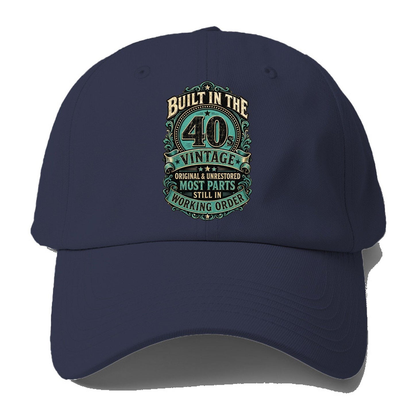Built In The 40s Vintage Working Order Baseball Cap – Twilight Navy