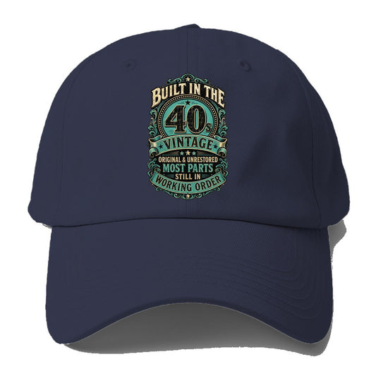 Built In The 40s Vintage Working Order Baseball Cap – Twilight Navy