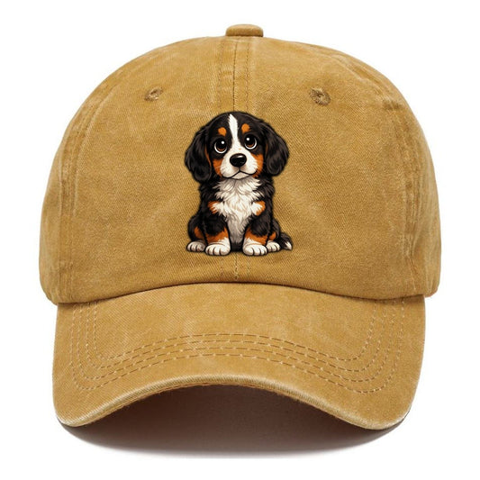 Bernese Mountain Dog Sitting Sweetheart Classic Cap – Golden Harvest