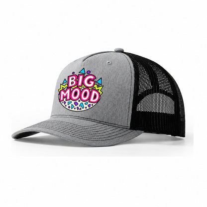 Big Mood Crazy Styles Trucker Hat – Sport Grey Black