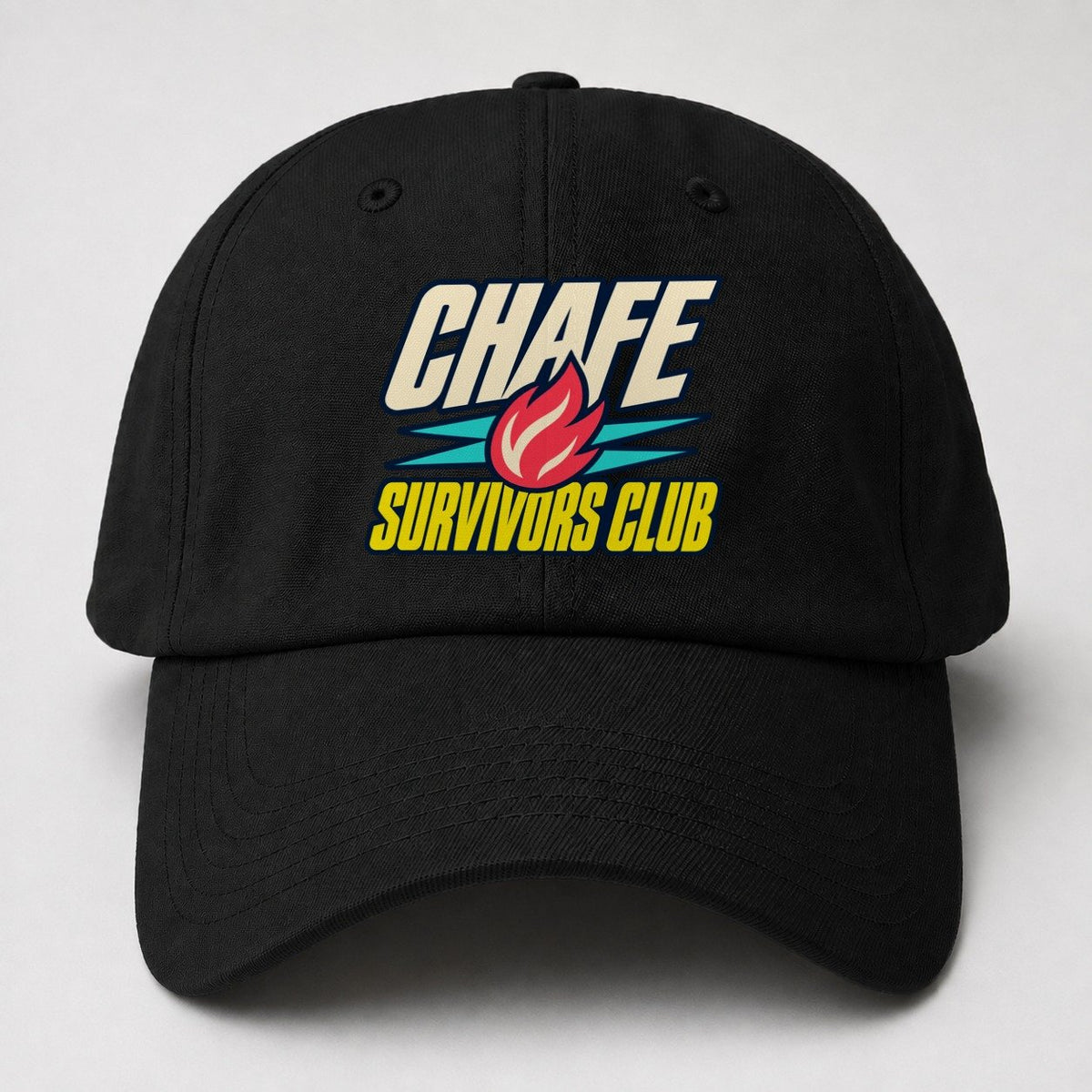 Chafe Survivors Club 90S Running Clubs Baseball Cap – Black