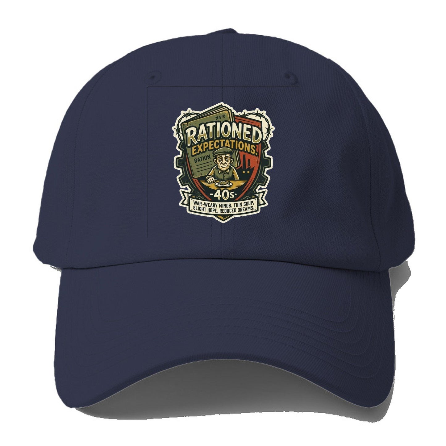 Rationed Expectations 40s Baseball Cap – Twilight Navy