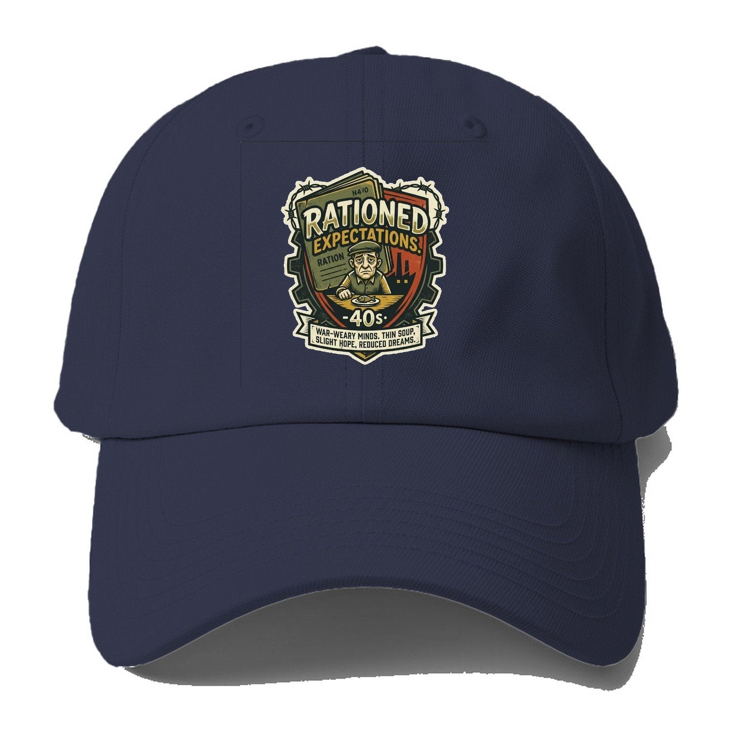 Rationed Expectations 40s Baseball Cap – Twilight Navy
