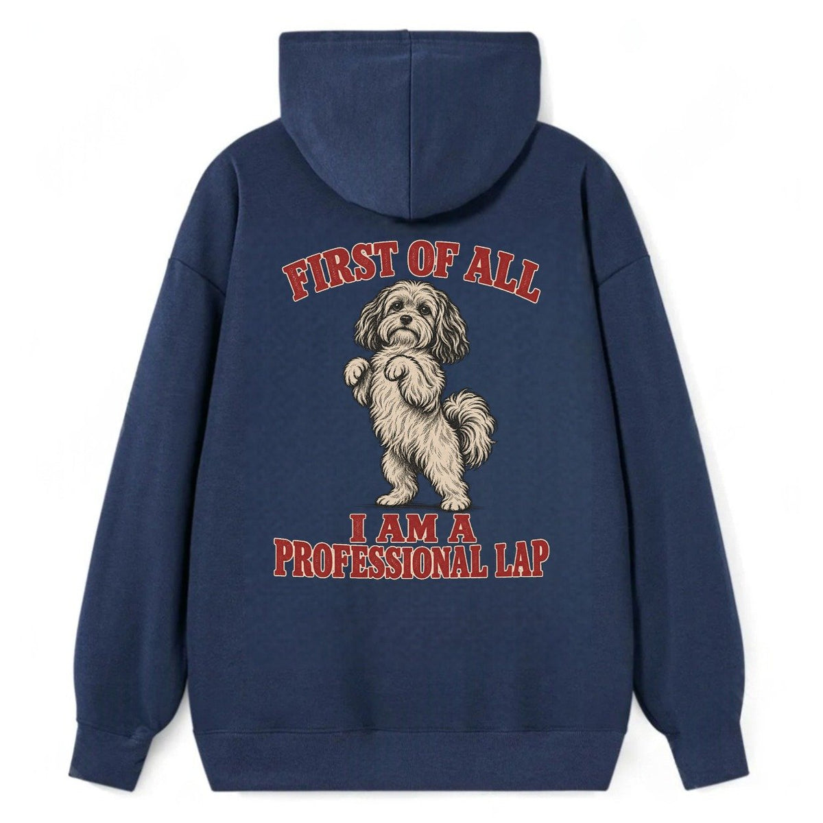 Havanese Dog Declarations Classic Pullover Hoodie – Navy