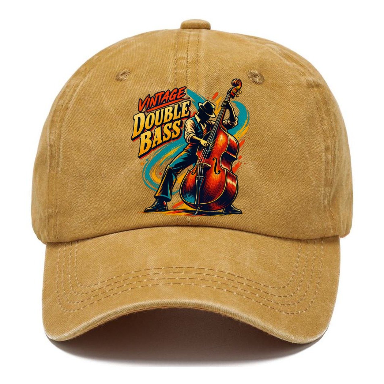 Vintage Double Bass Music Instruments Classic Cap – Golden Harvest