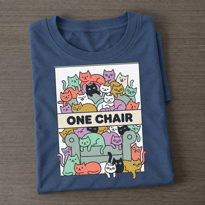 One Chair Overcatted Classic T-shirt – Twilight Navy