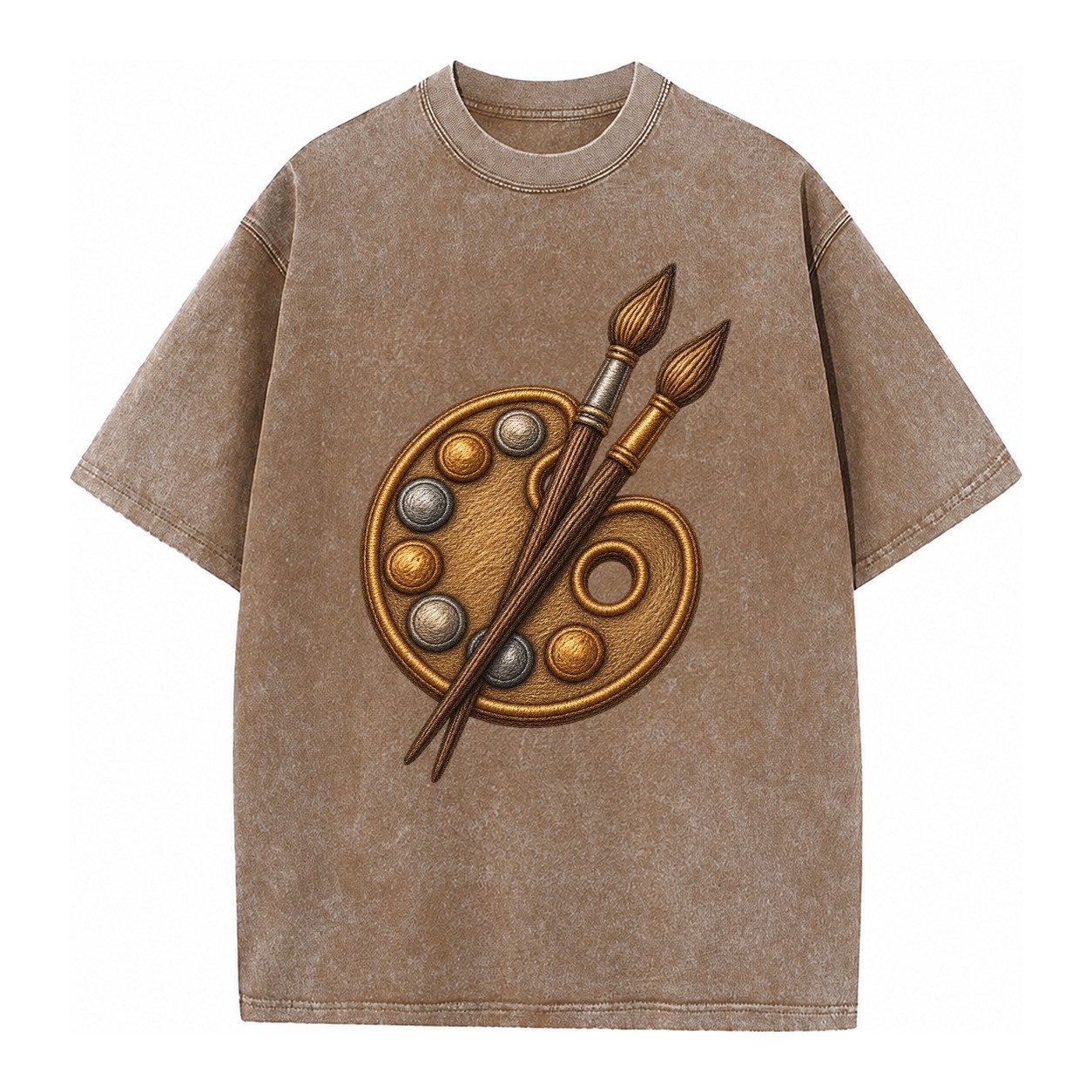 Artist Palette Vintage T-shirt – Brown