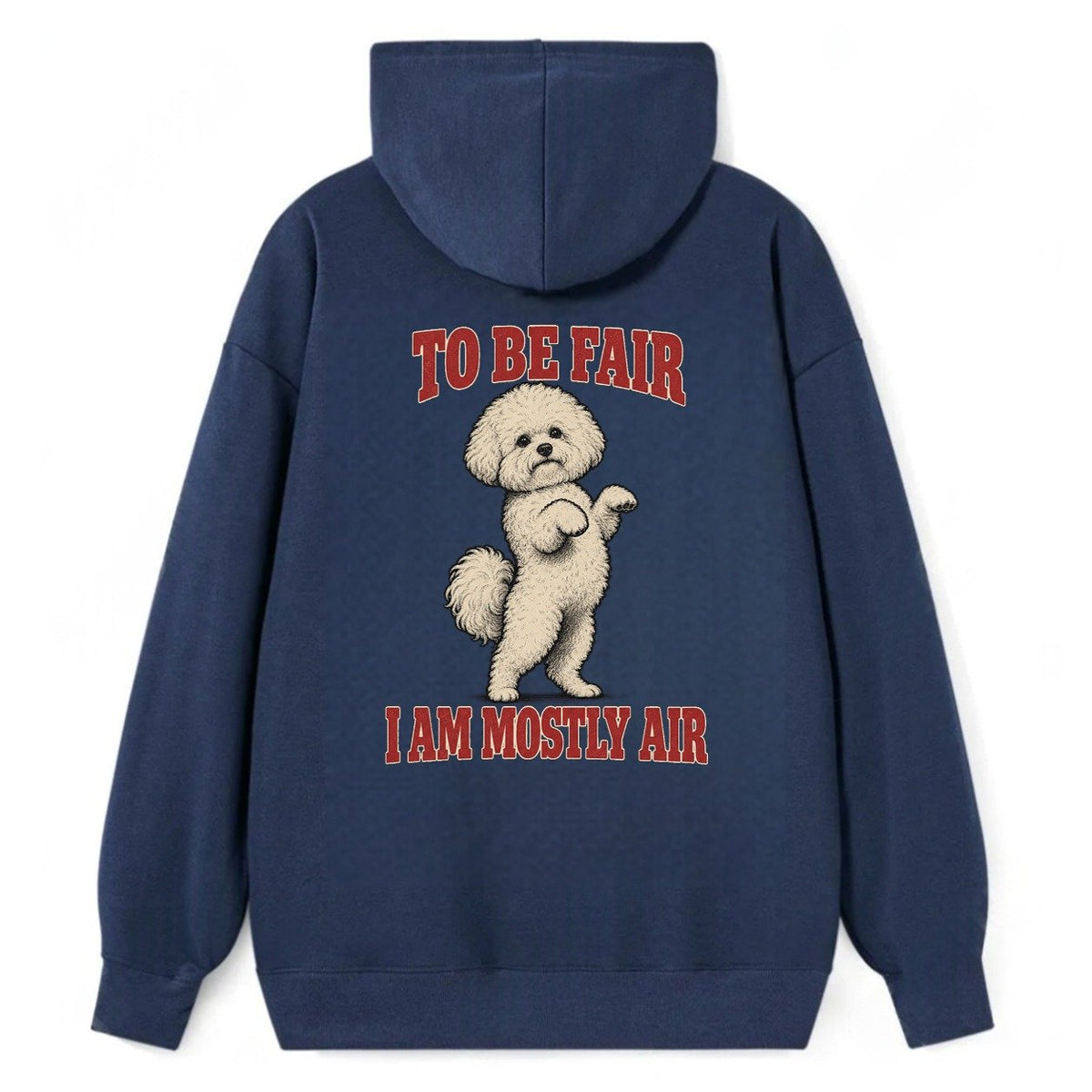 Bichon Frise Dog Declarations Classic Pullover Hoodie – Navy