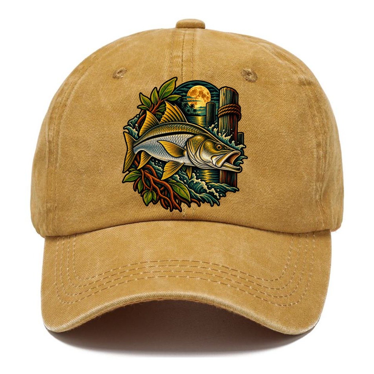 Snook Night Hunter Fishing Club Classic Cap – Golden Harvest