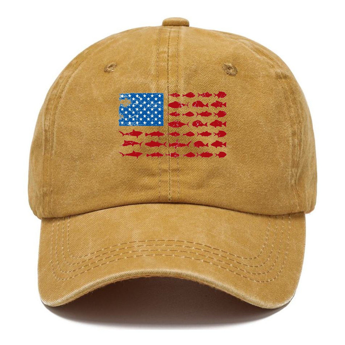 Fish Flag Logo Classic Cap – Golden Harvest