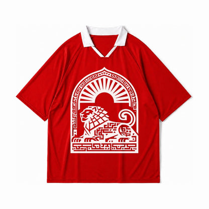 Persian Lion Arch Collar Jersey – Red