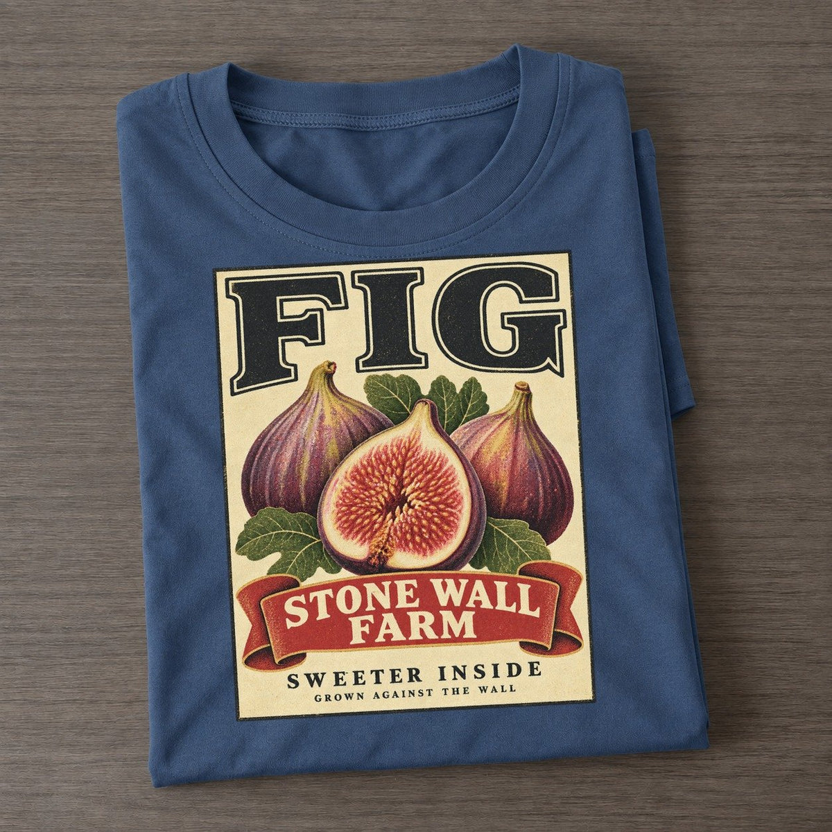 Fig Orchard Crate Classic T-shirt – Twilight Navy
