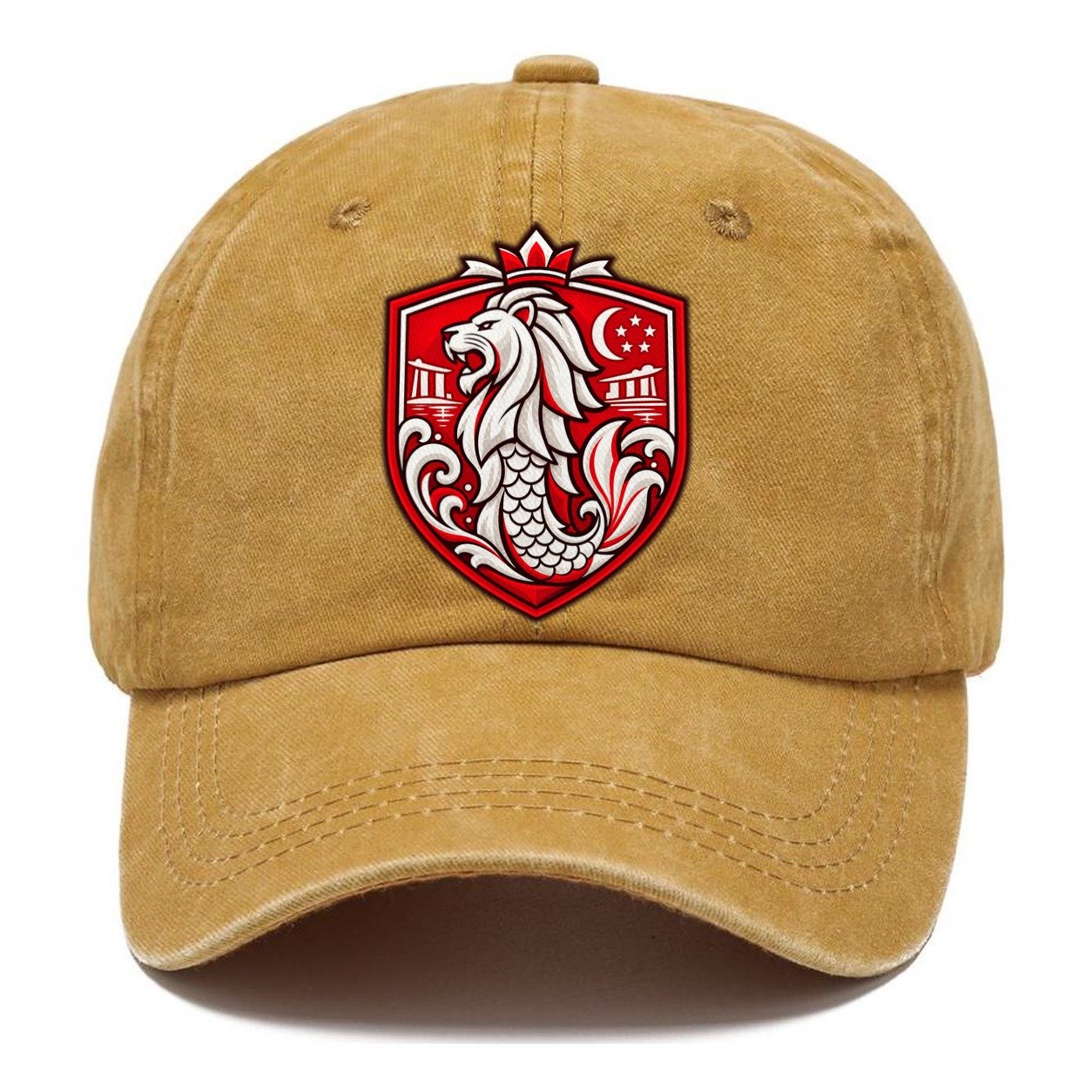 Singapore Minimal Emblem Country Logos Classic Cap – Golden Harvest