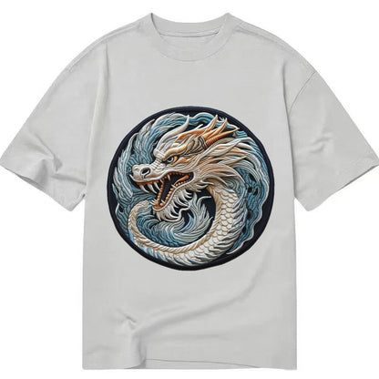 Dragon Zodiac Sign Classic T-shirt – Grey