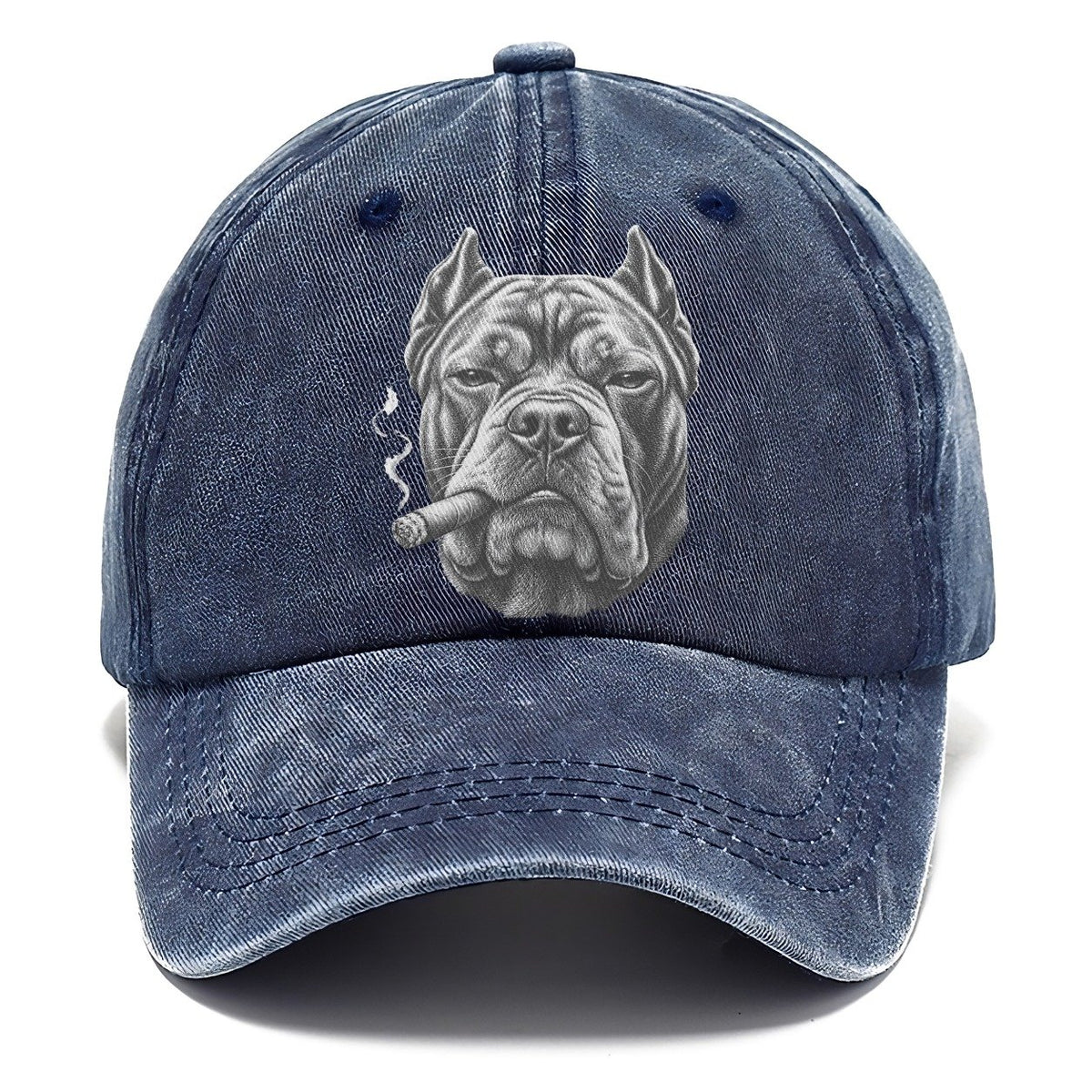 Cane Corso A Lit Cigar Smoking Dogs Smoking Dogs Portraits Classic Cap – Twilight Navy
