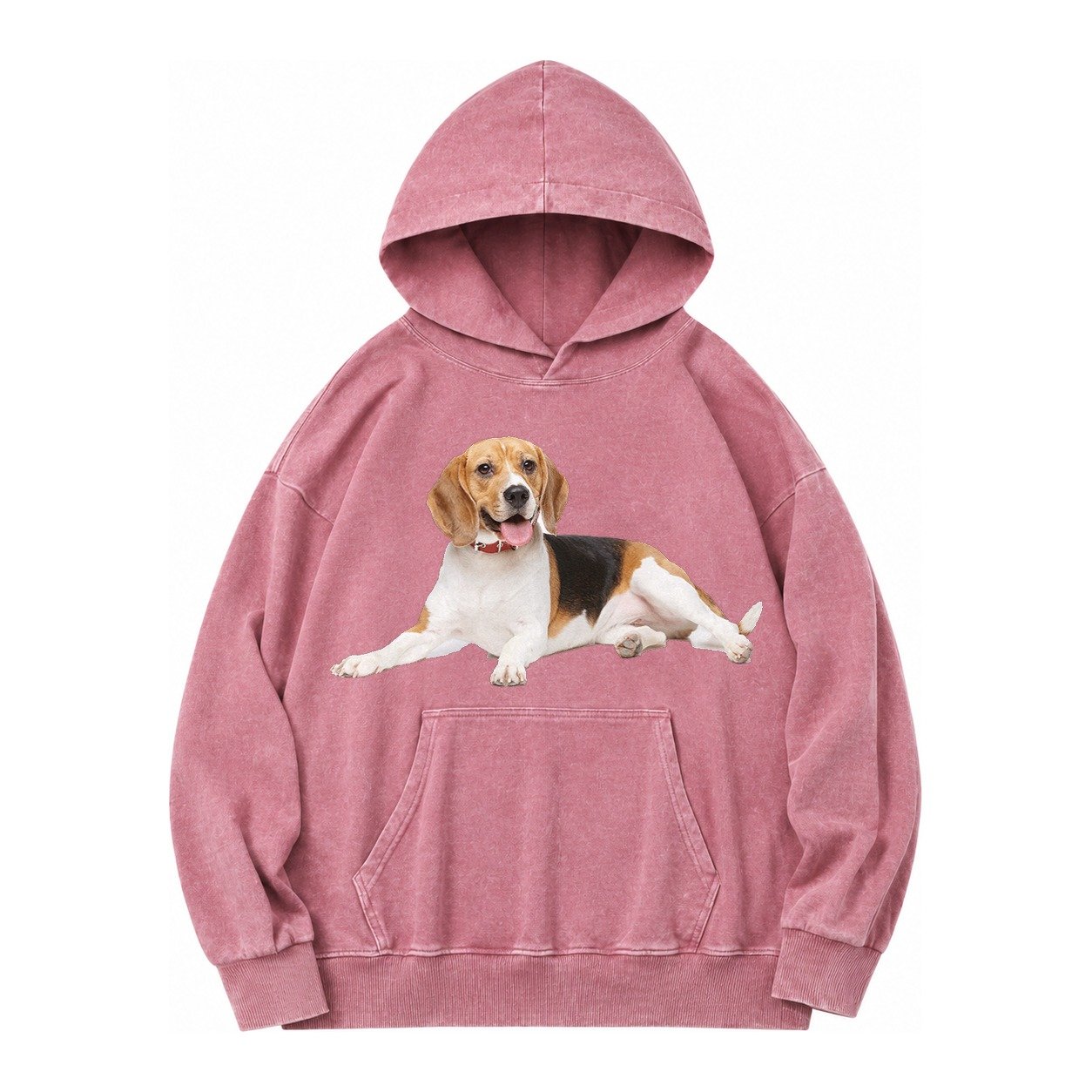 Beagle Vintage Washed Hoodie – Dusty Rose