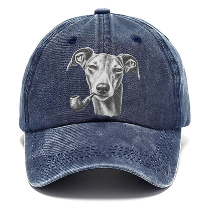 Greyhound A Classic Tobacco Pipe Smoking Dogs Smoking Dogs Portraits Classic Cap – Twilight Navy