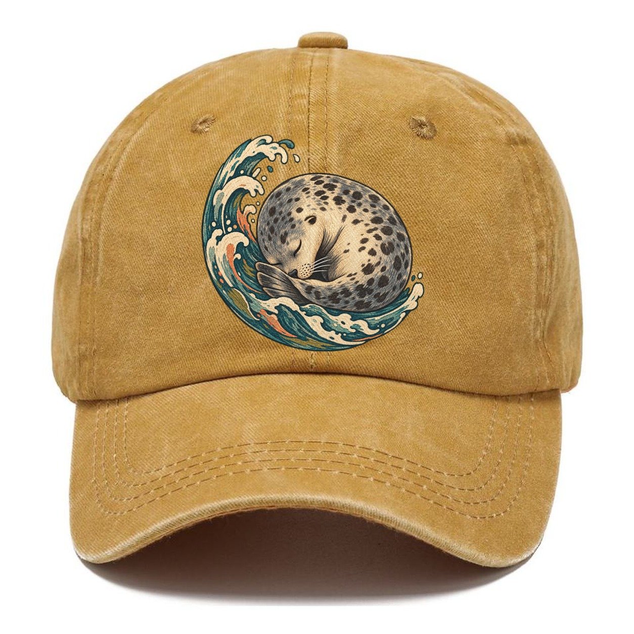 Sleeping Seal Tide Crescent Gentle Wild Classic Cap – Golden Harvest