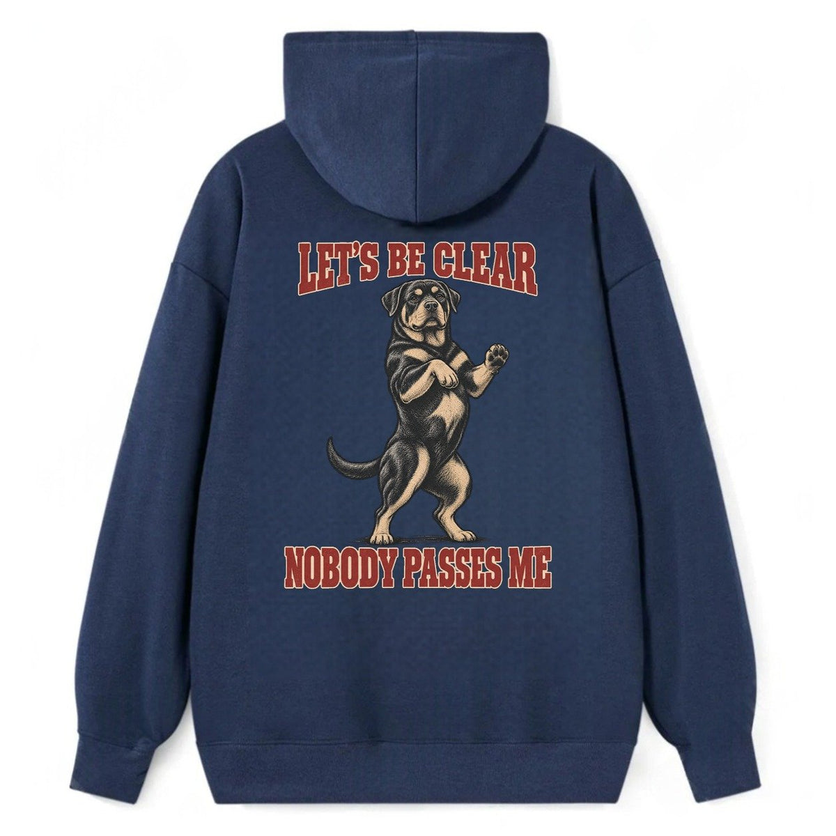 Rottweiler Dog Declarations Classic Pullover Hoodie – Navy