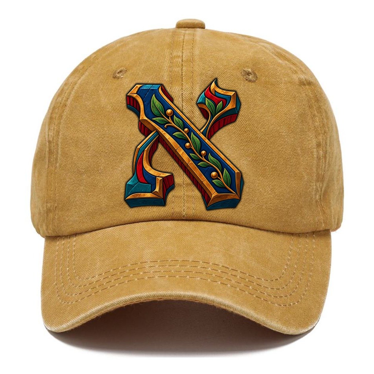 Aleph Letter Monogram Judaism Heritage Classic Cap – Golden Harvest
