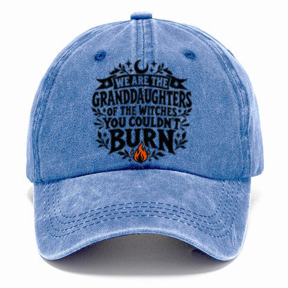 Granddaughters Of The Witches Slogan Witch Magic Classic Cap – Summer Sky