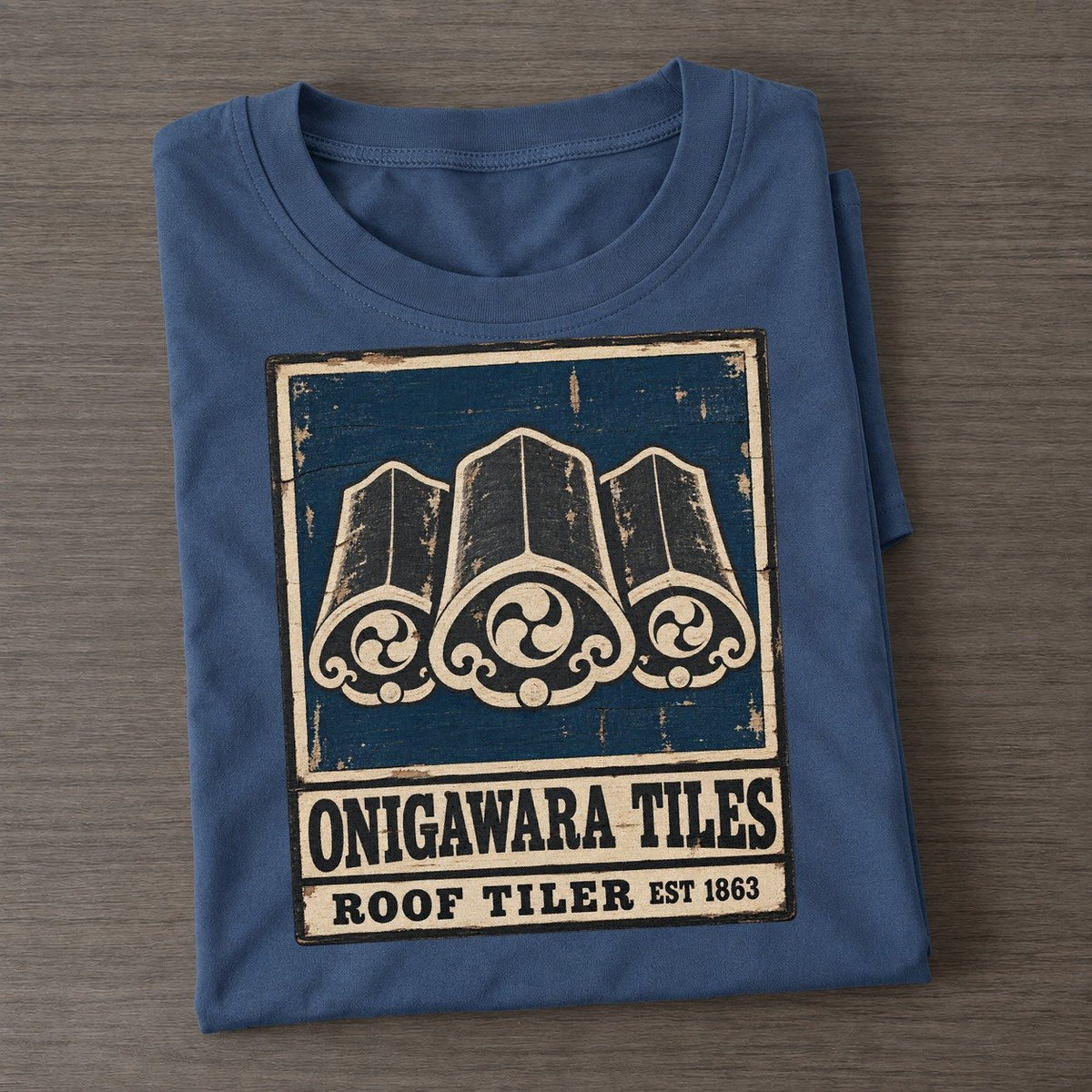 Onigawara Tile Works Noren Trade Co Classic T-shirt – Twilight Navy