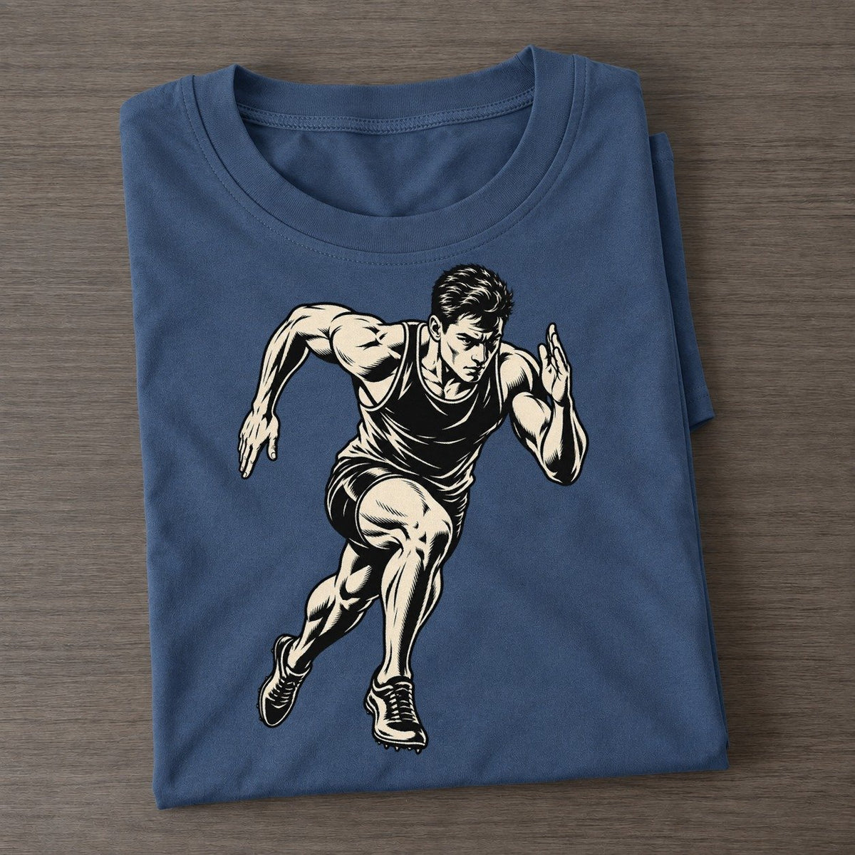 Sprinter First Three Steps Global Sports Ink Figures Classic T-shirt – Twilight Navy