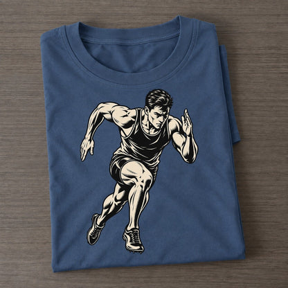 Sprinter First Three Steps Global Sports Ink Figures Classic T-shirt – Twilight Navy