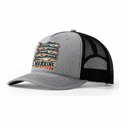 Herring Market Stack Fishing Club Trucker Hat – Sport Grey Black
