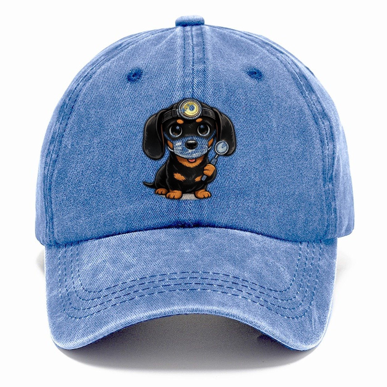 Dachshund Dentist Dental Visit Classic Cap – Summer Sky