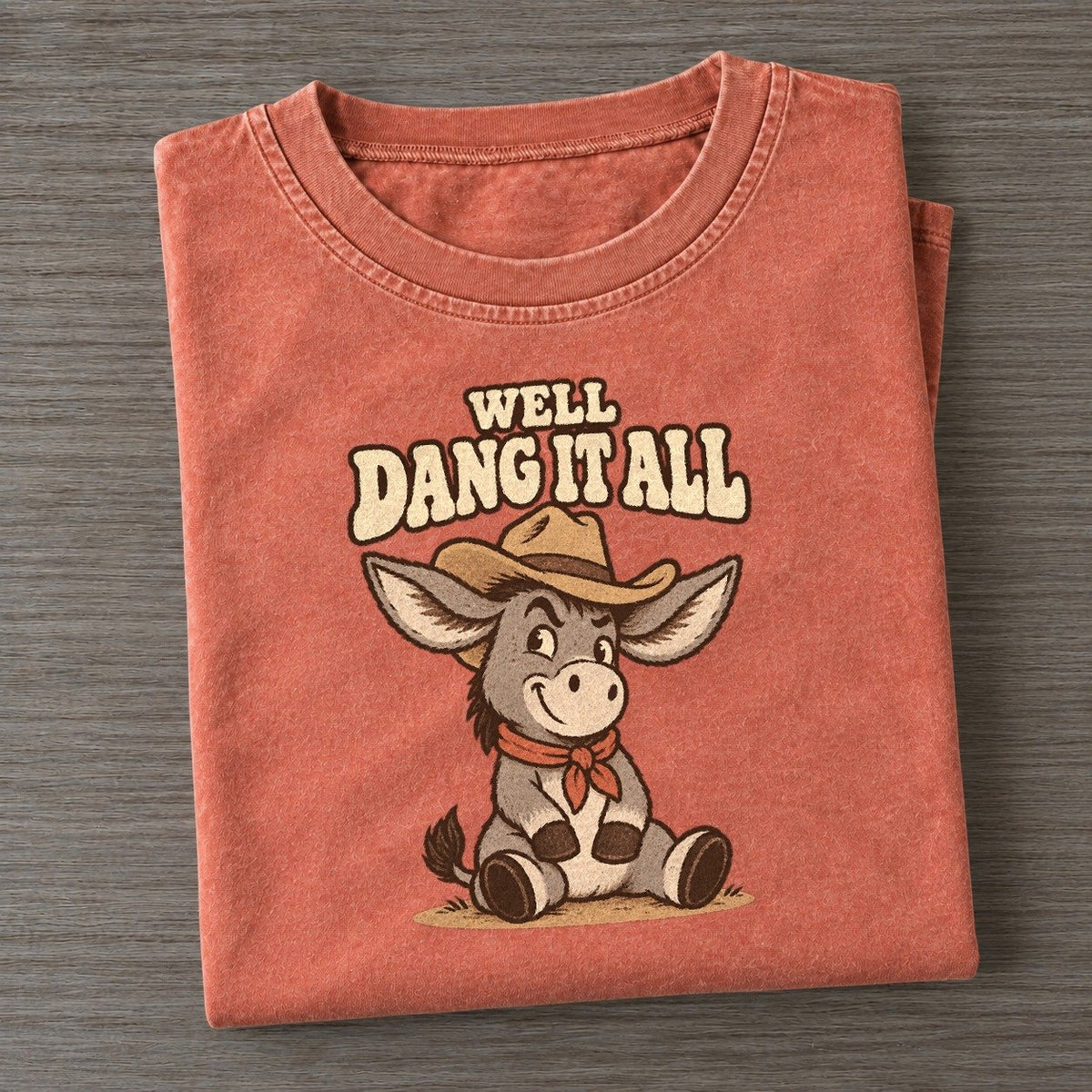 Well Dang Well I Declare Vintage T-shirt – Terracotta