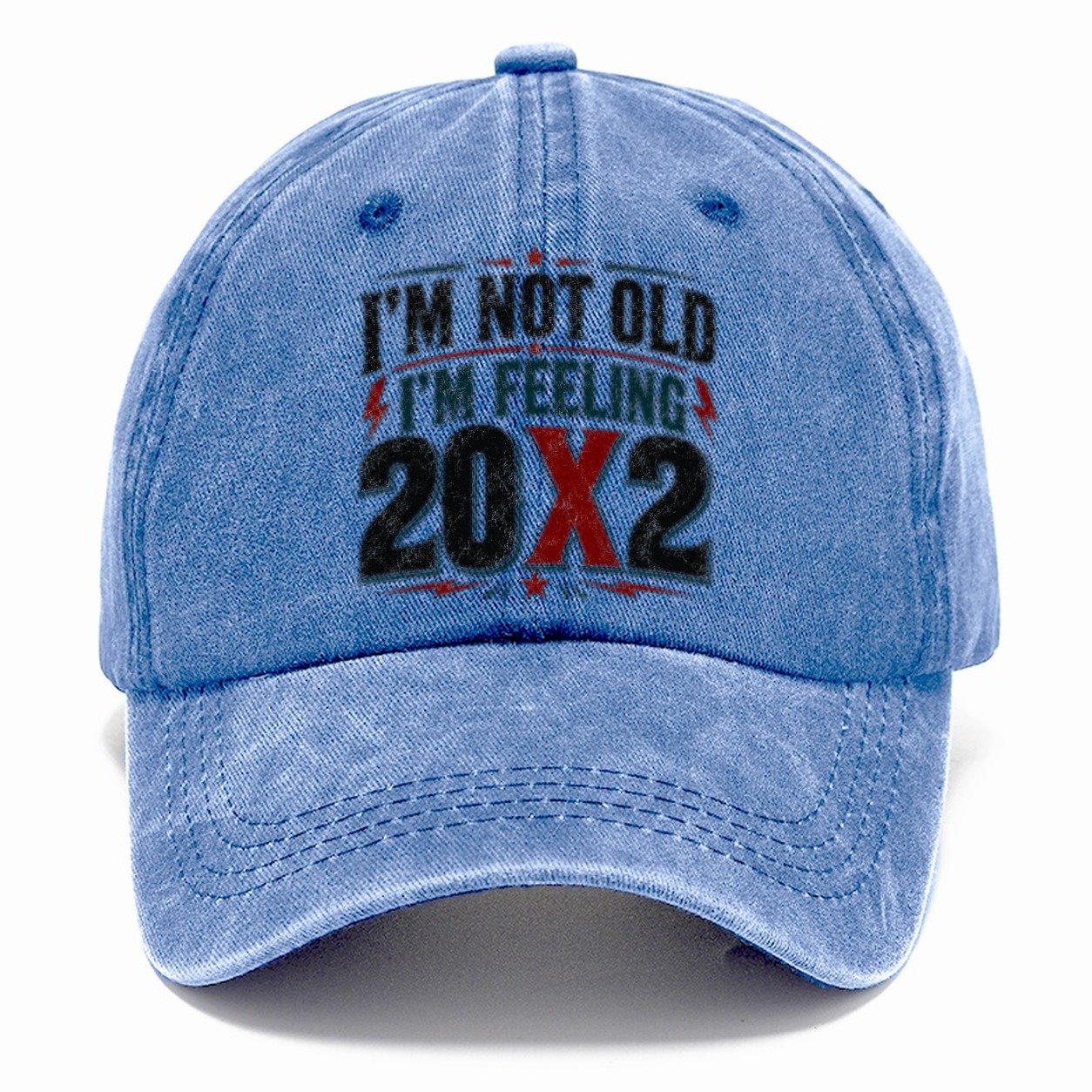 Im Not Old Im Feeling 20x2 Vintage Classic Cap – Summer Sky