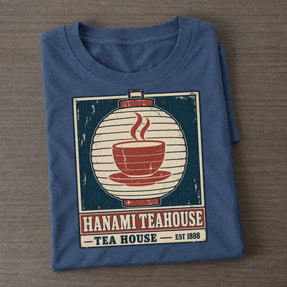 Hanami Tea House Noren Trade Co Classic T-shirt – Twilight Navy