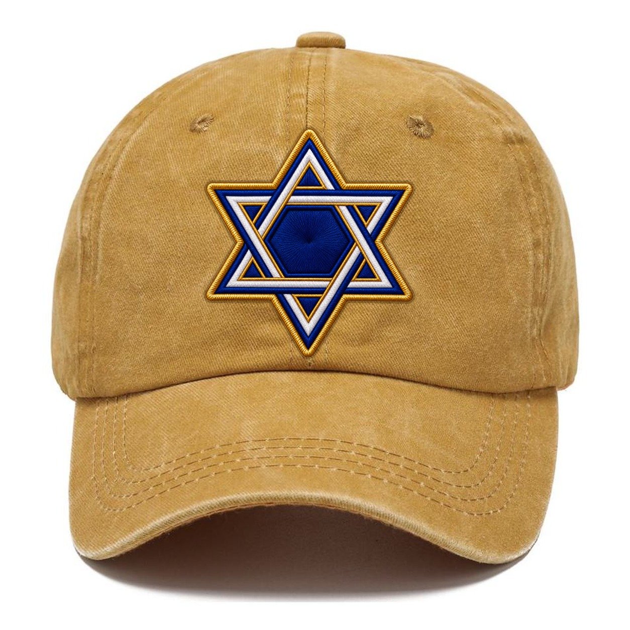 Star Of David Embroidered Patch Judaism Heritage Classic Cap – Golden Harvest