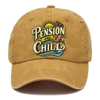 Pension And Chill Retired Living Classic Cap – Golden Harvest
