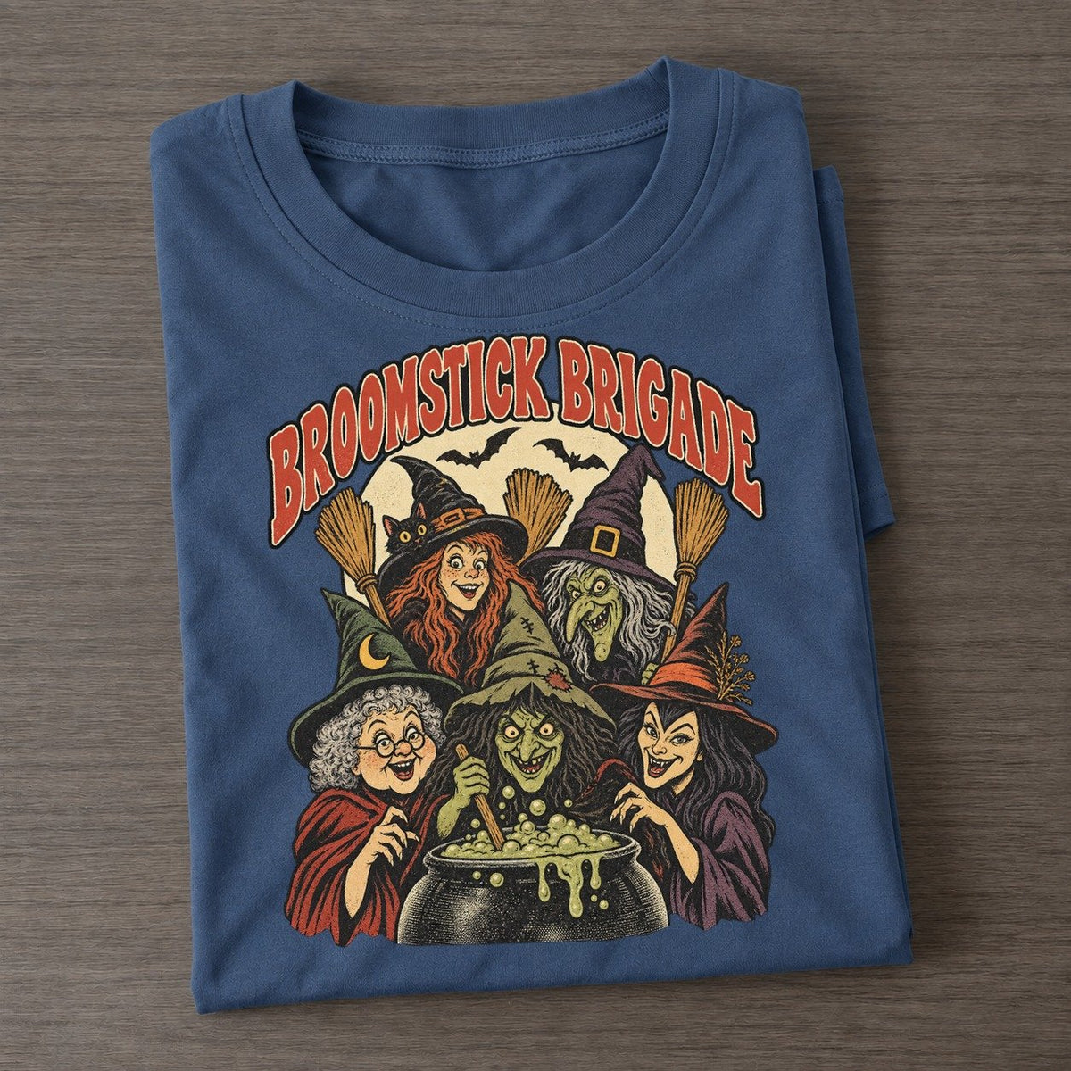 Broomstick Brigade Ghoul Mixer Classic T-shirt – Twilight Navy