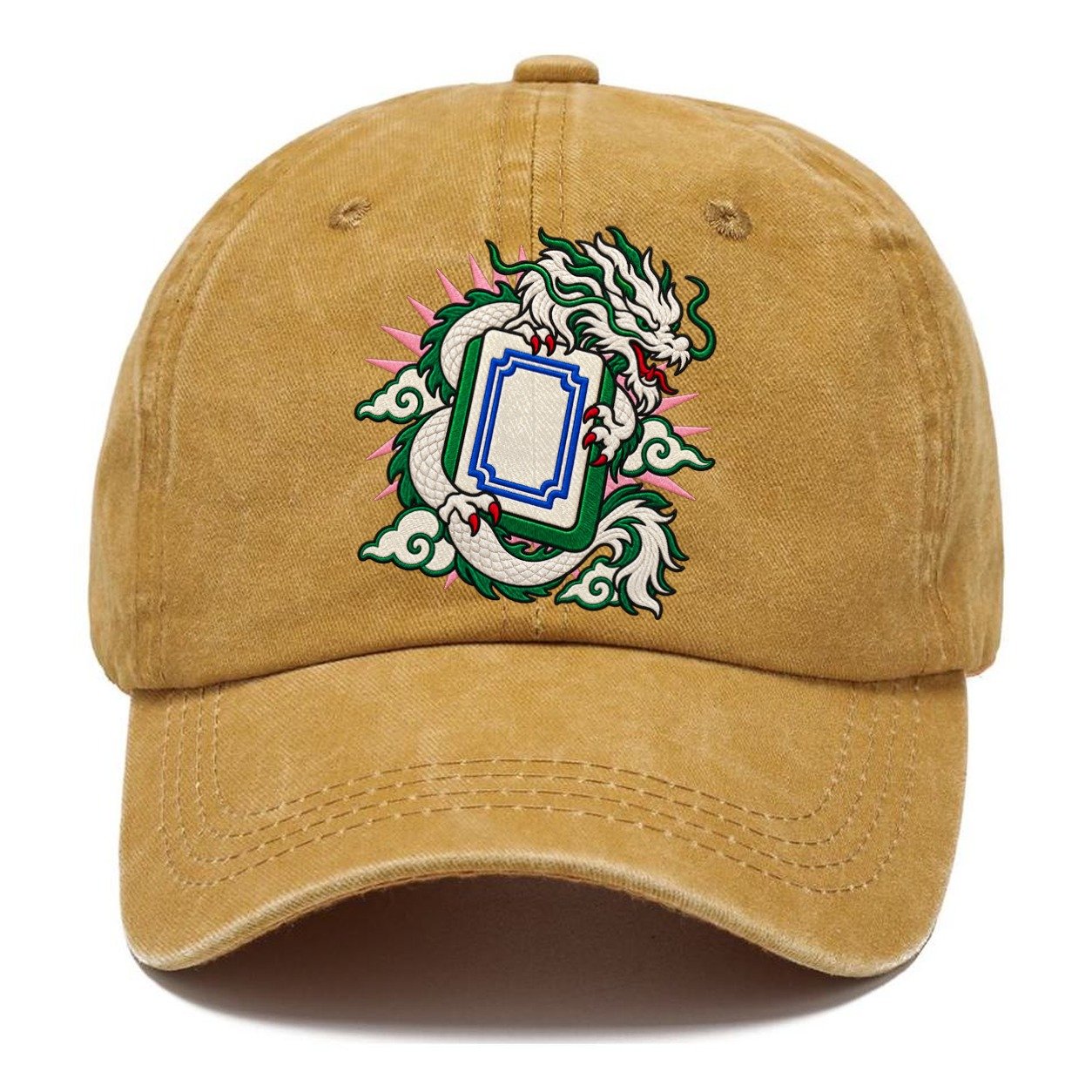 White Dragon Mahjong Game Night Classic Cap – Golden Harvest