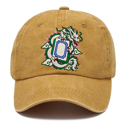 White Dragon Mahjong Game Night Classic Cap – Golden Harvest
