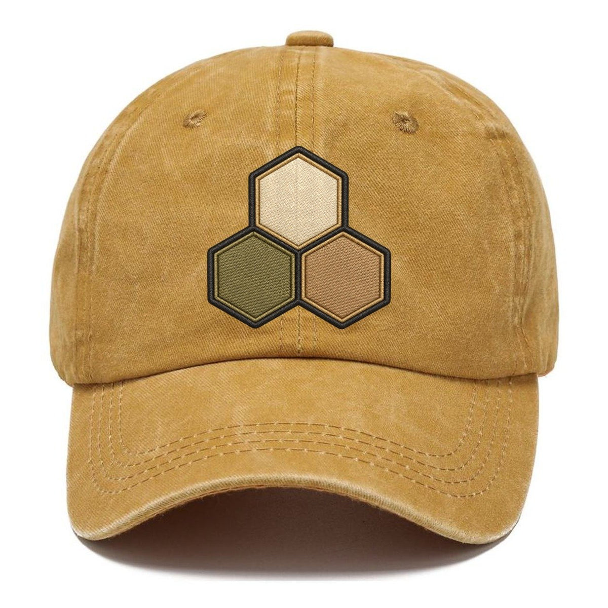 Three Hexagonal Tiles Clustered Board Games Classic Cap – Golden Harvest