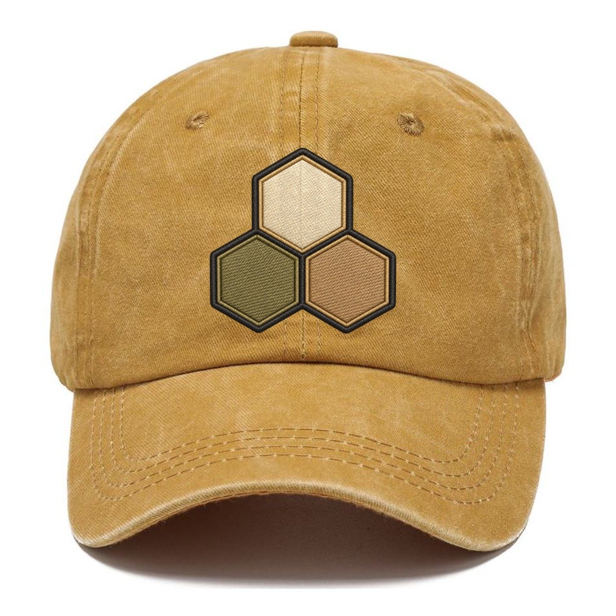 Three Hexagonal Tiles Clustered Board Games Classic Cap – Golden Harvest